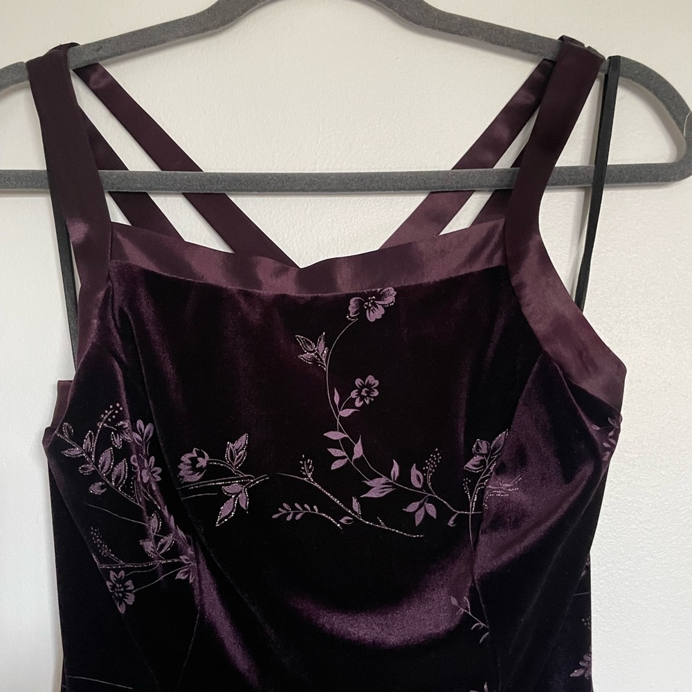 Burgundy Stamps Dress